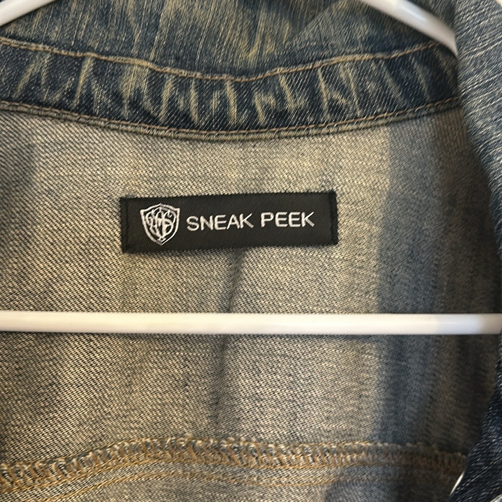 Sneak Peek cropped denim jacket - Picture 5 of 7
